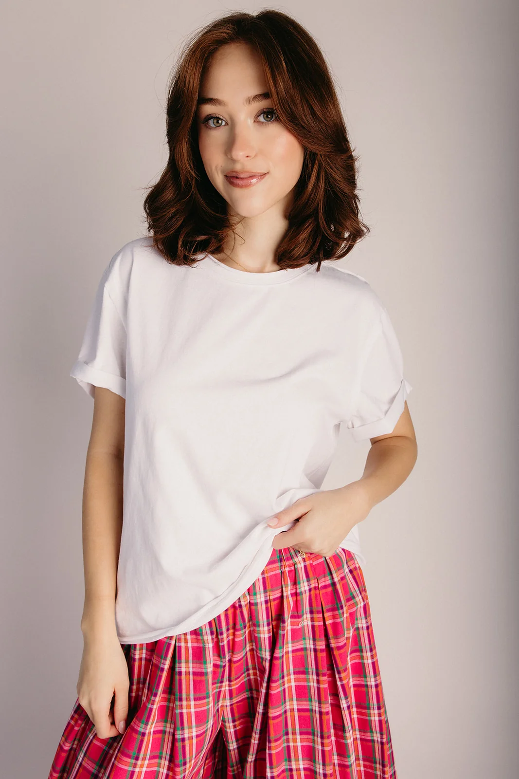 The Steinman Crew Neck Tee in White