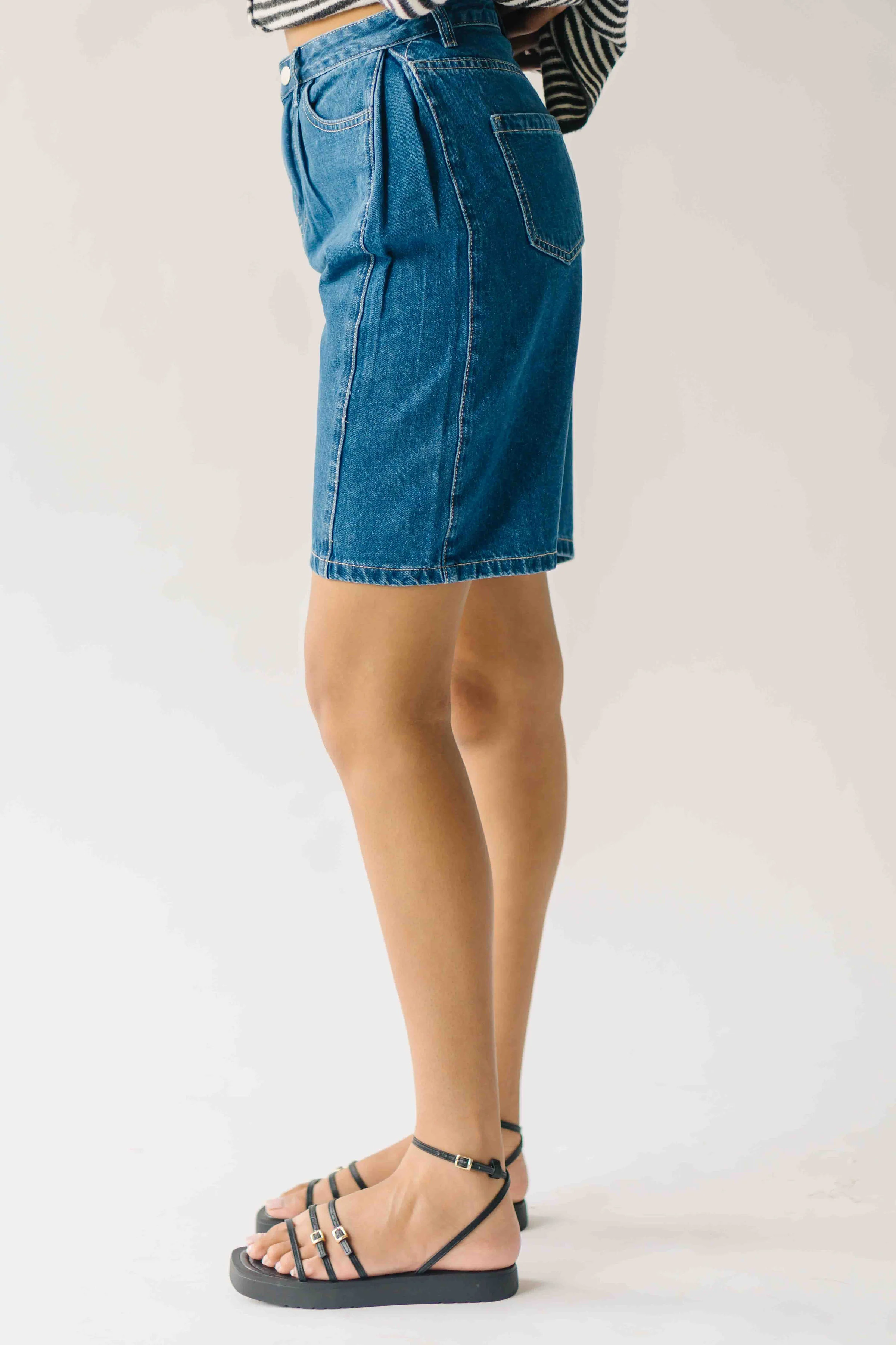 The Adamson Bermuda Short in Denim Blue - Image 5