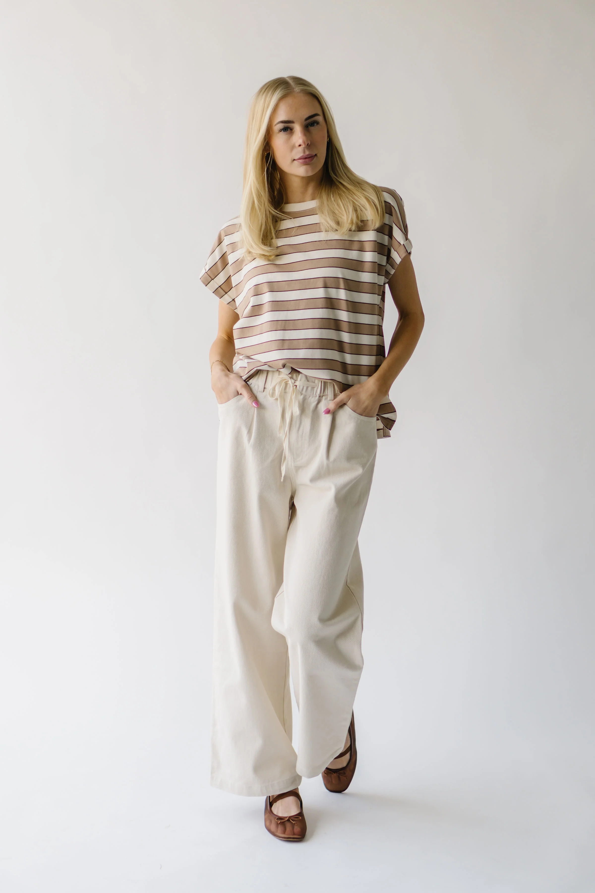 The Kyler Straight Leg Pant in Bone - Image 3