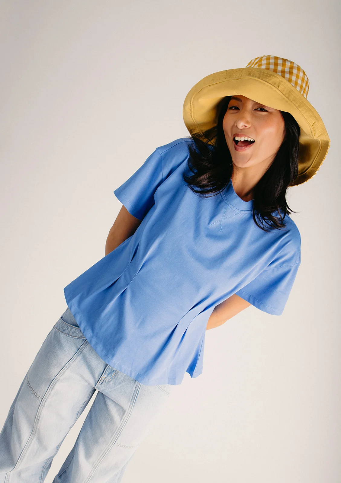 AK Brand: Women's Reversible Checkered Bucket Hat with Chin Strap - Image 12