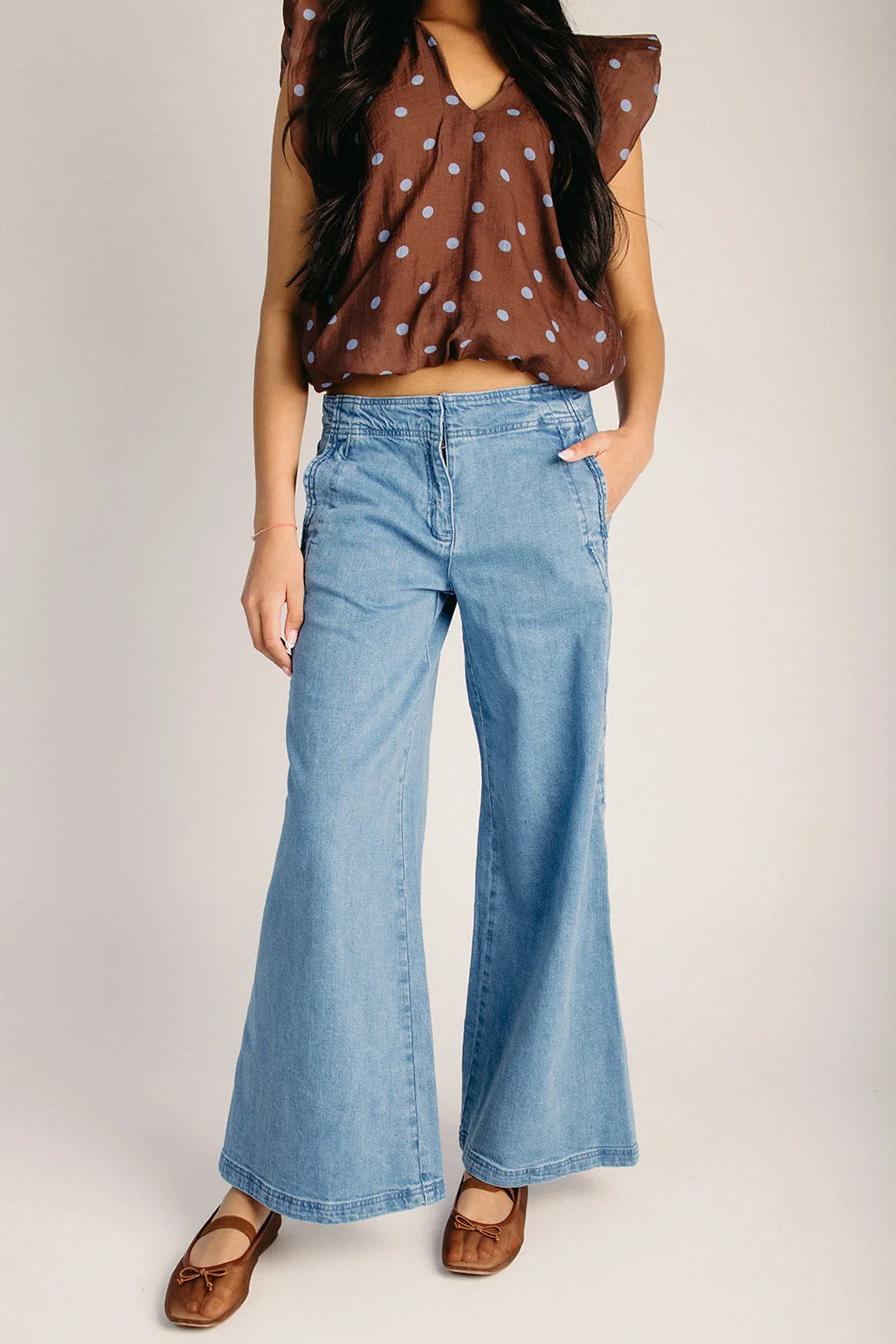 The Warcup Scalloped Seam Jean in Denim