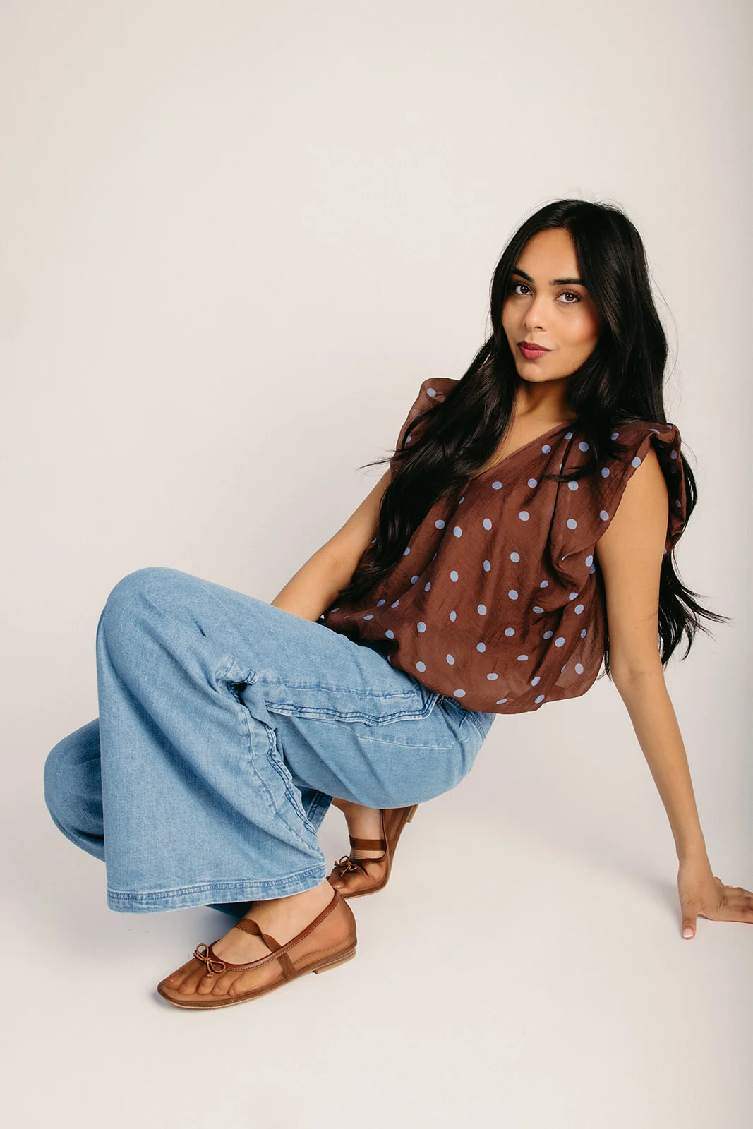 The Warcup Scalloped Seam Jean in Denim - Image 5