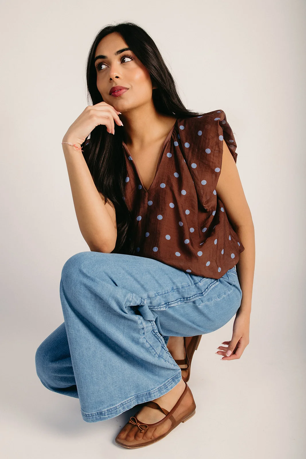 The Warcup Scalloped Seam Jean in Denim - Image 6
