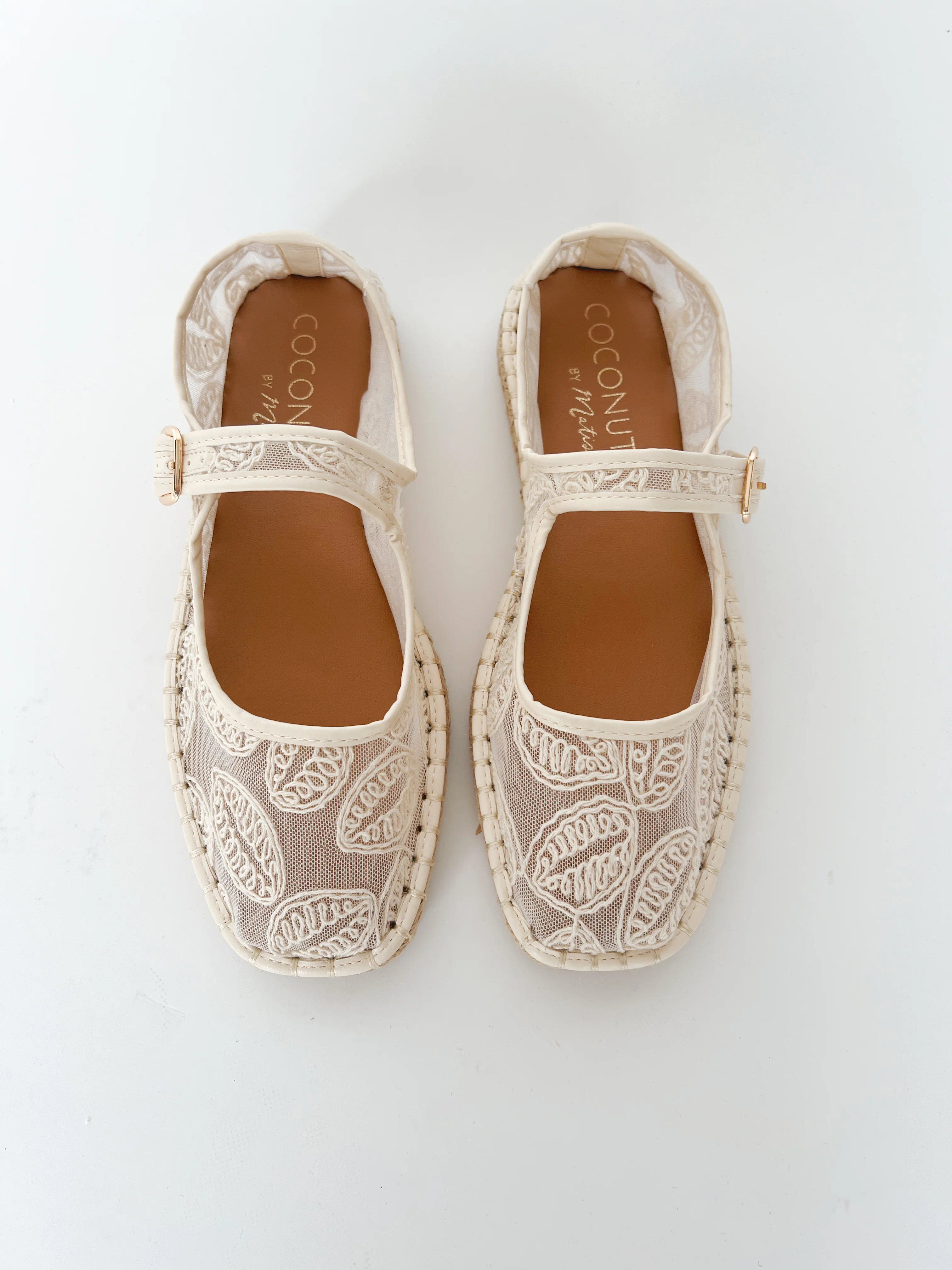 Matisse: Meg Mary Jane Flat in Ivory Floral - Image 3