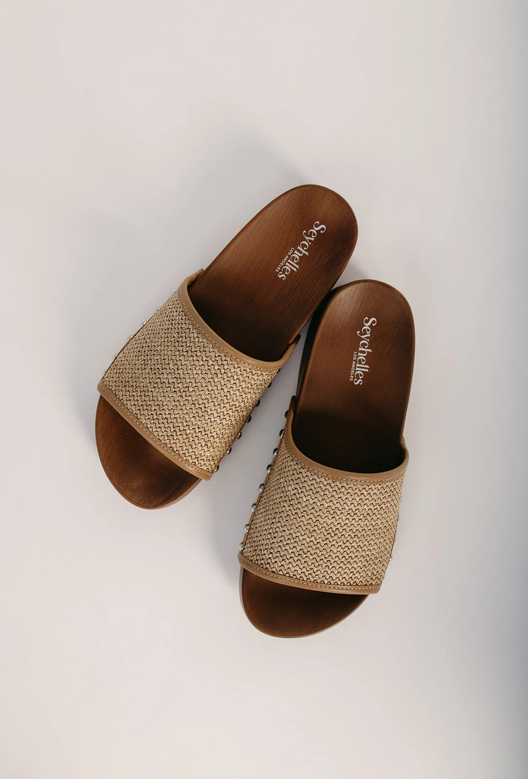 Seychelles: Fantasy Raffia Sandal in Tan