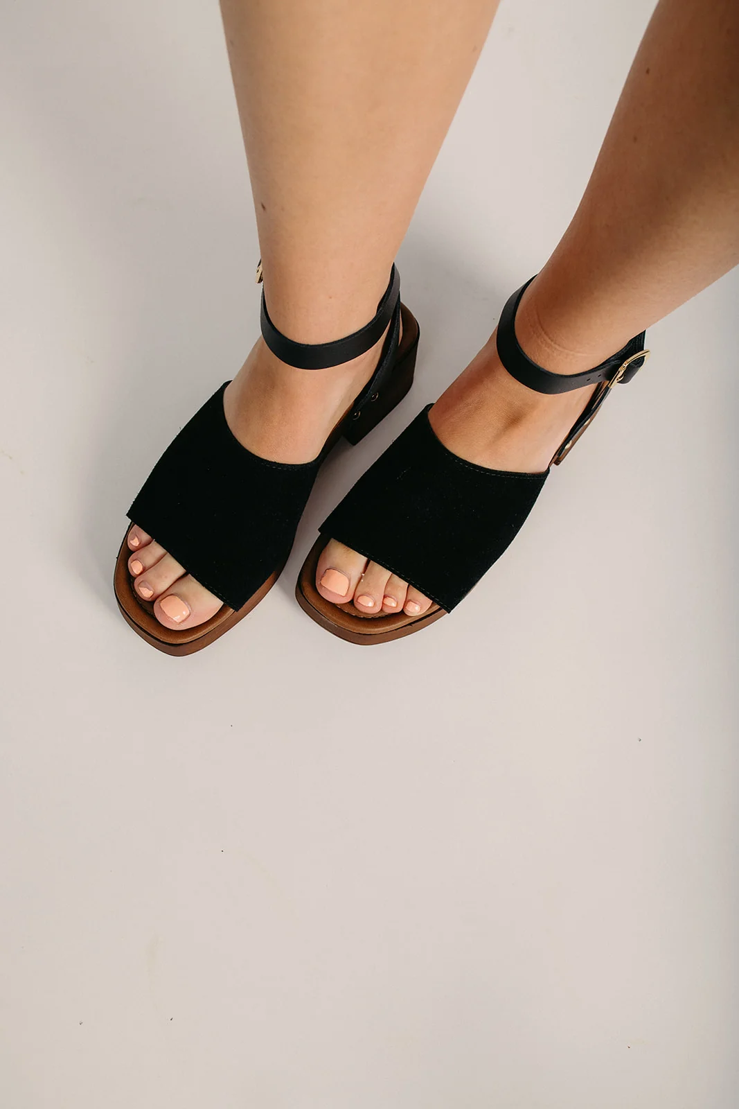 Seychelles: Step Forward Heel in Black Suede - Image 2