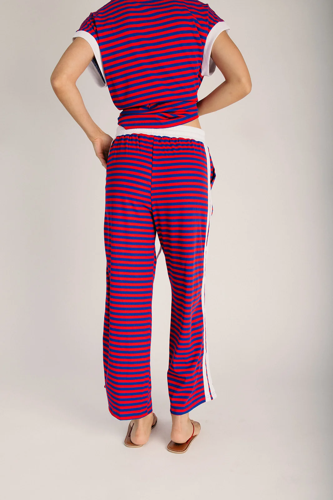 The Adams 4th of July Lounge Set in Patriotic Stripe - Image 8
