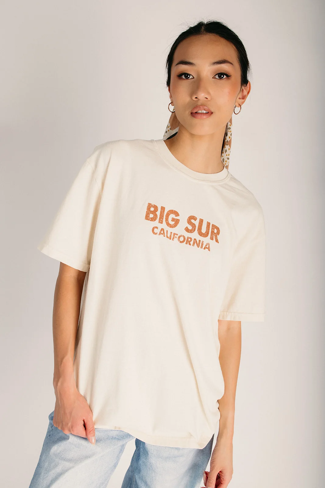 The Big Sur California Graphic Oversized Tee in Ivory