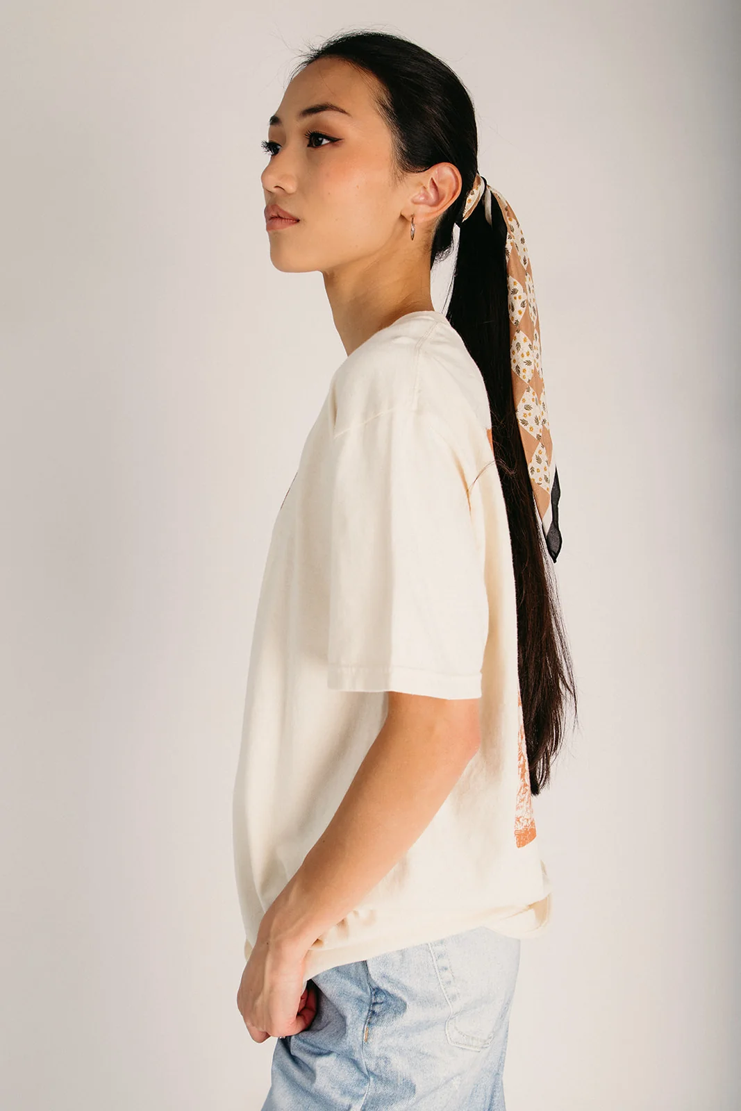 The Big Sur California Graphic Oversized Tee in Ivory - Image 3