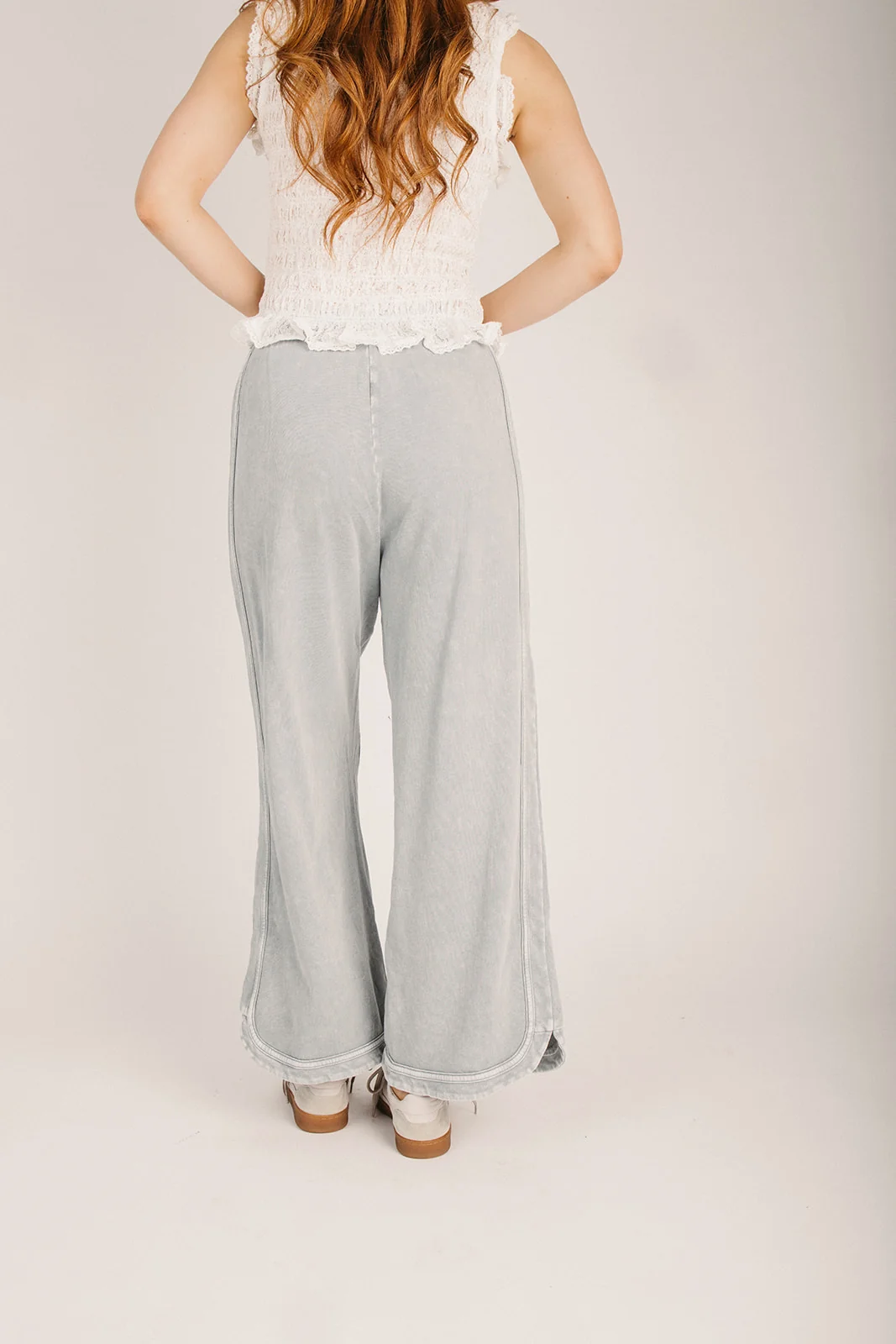 The Brewton Mineral Washed Lounge Pant in Faded Denim - Image 3