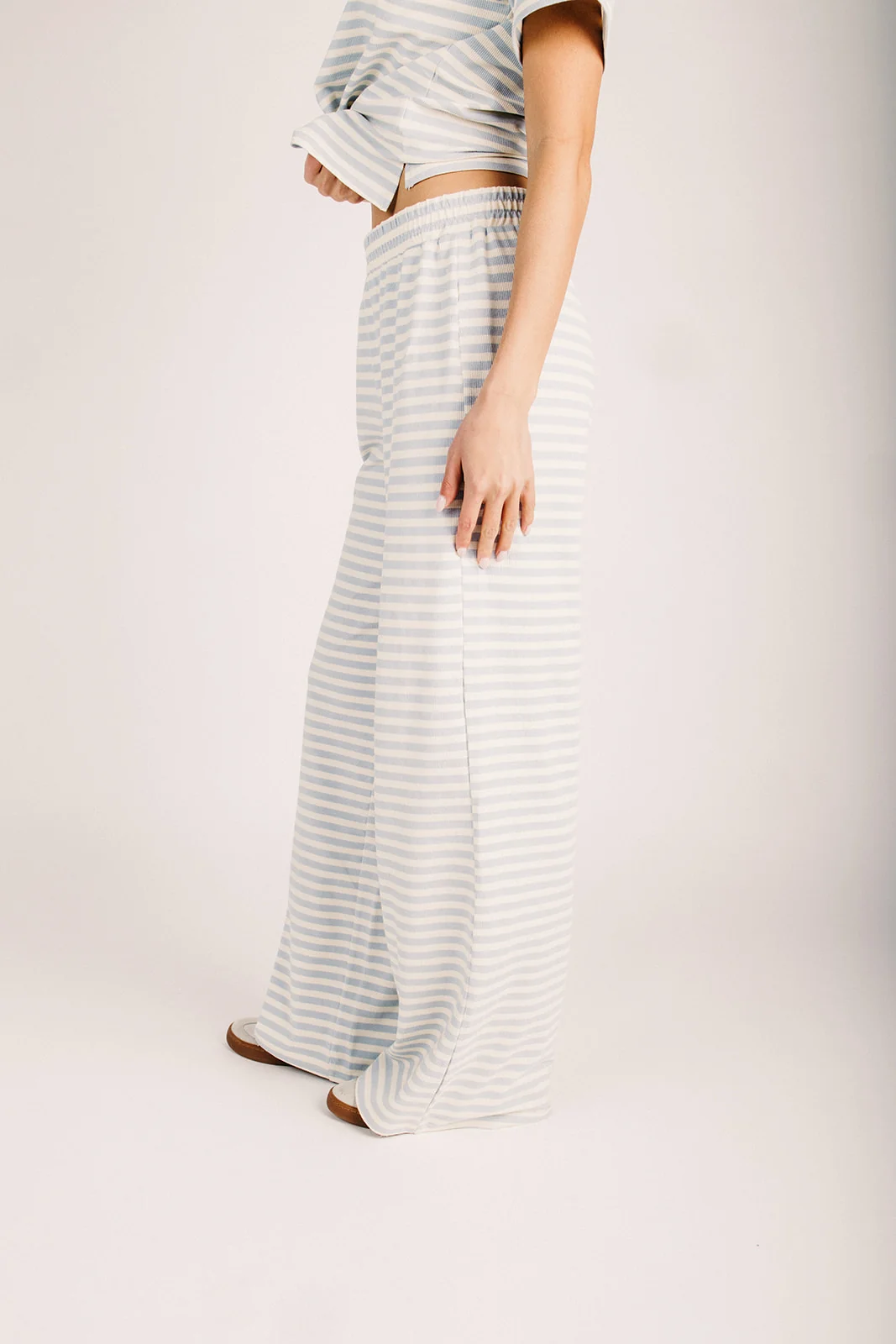 The Chalamet Striped Lounge Pant in Blue - Image 5