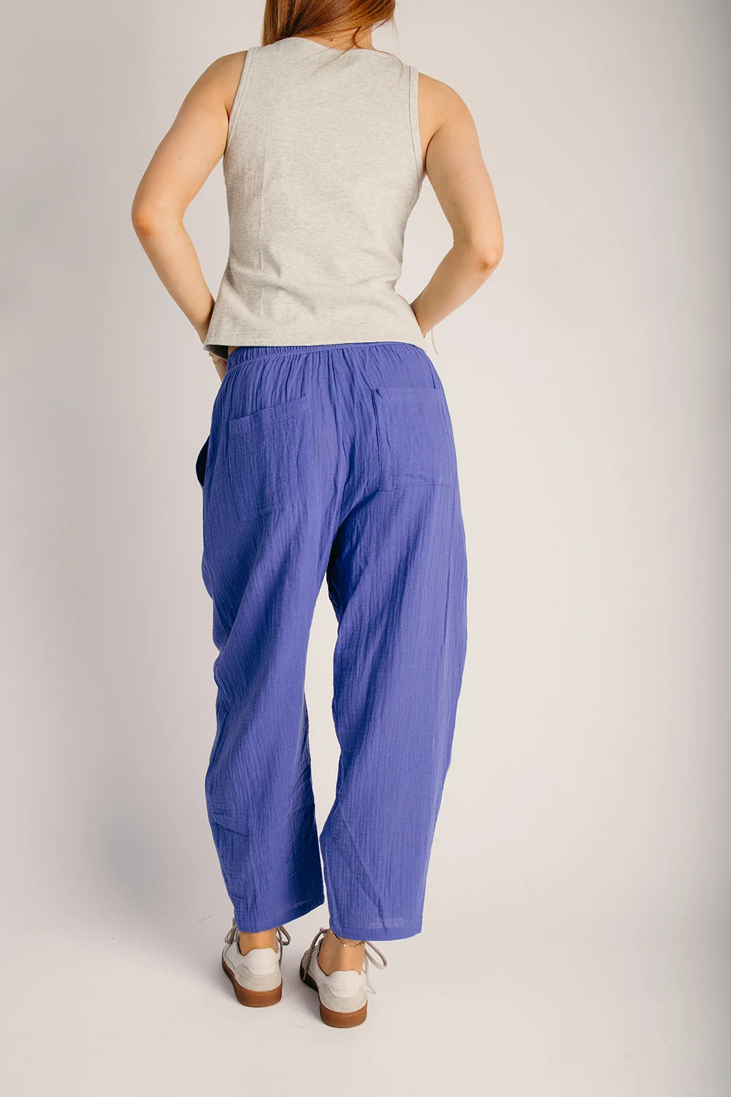 The Flammer Relaxed Pant in Azure Blue - Image 6