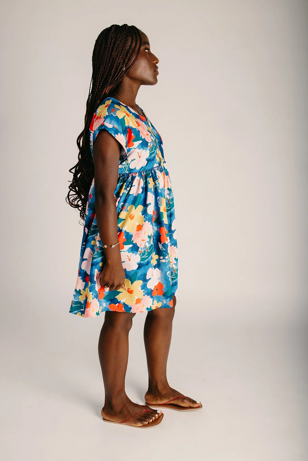 The Holten Floral Dress in Midnight Garden - Image 4