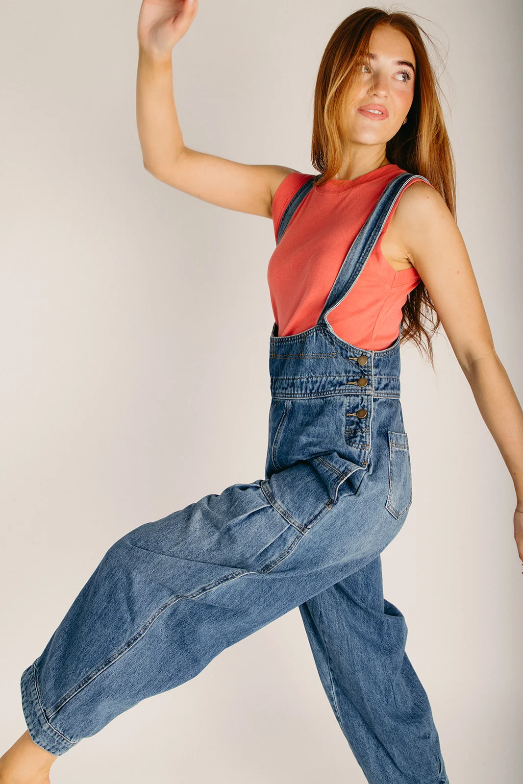 The Kearns Barrel Overall in Denim - Image 4
