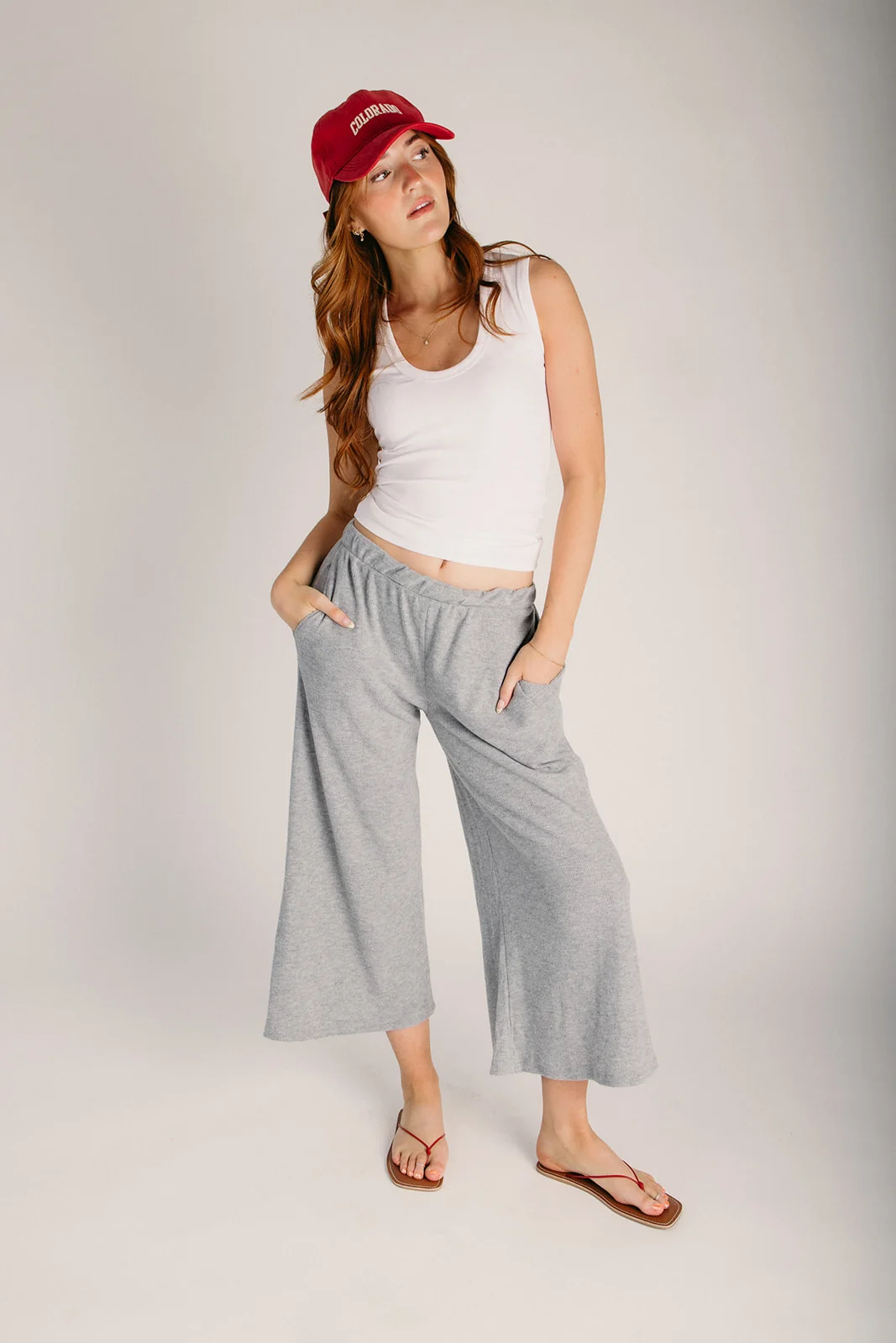 The Kerrigan Ribbed Tank in White - Image 3