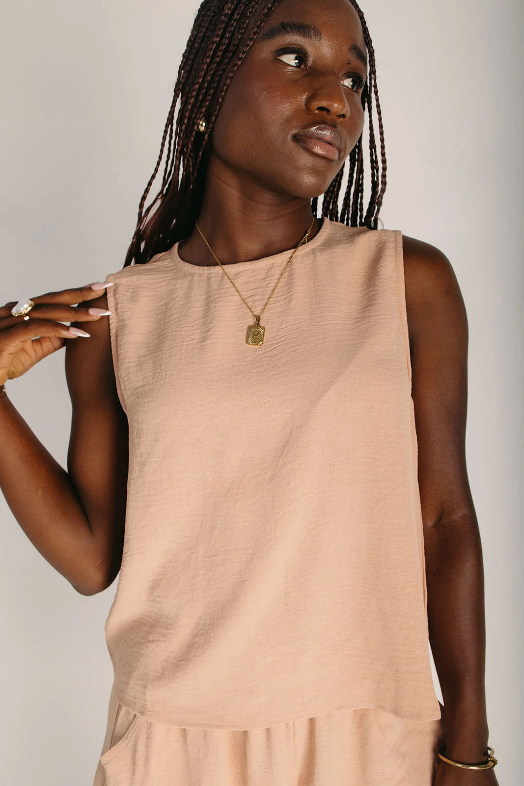 The Loftus Woven Lounge Set in Apricot - Image 3