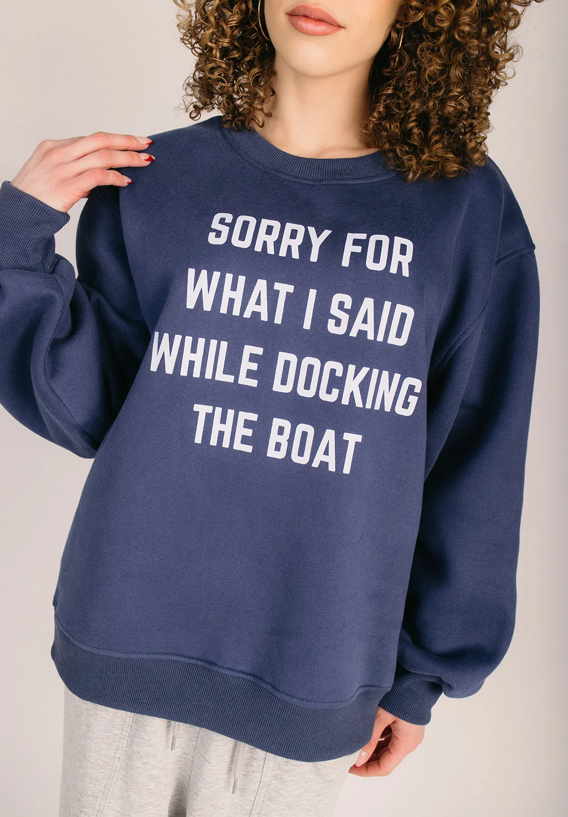 The Sorry For What I Said While Docking the Boat Sweatshirt - Image 3