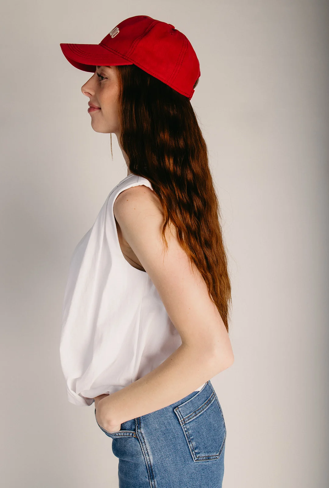 The Tobler Floral Embroidered Tank in White - Image 5