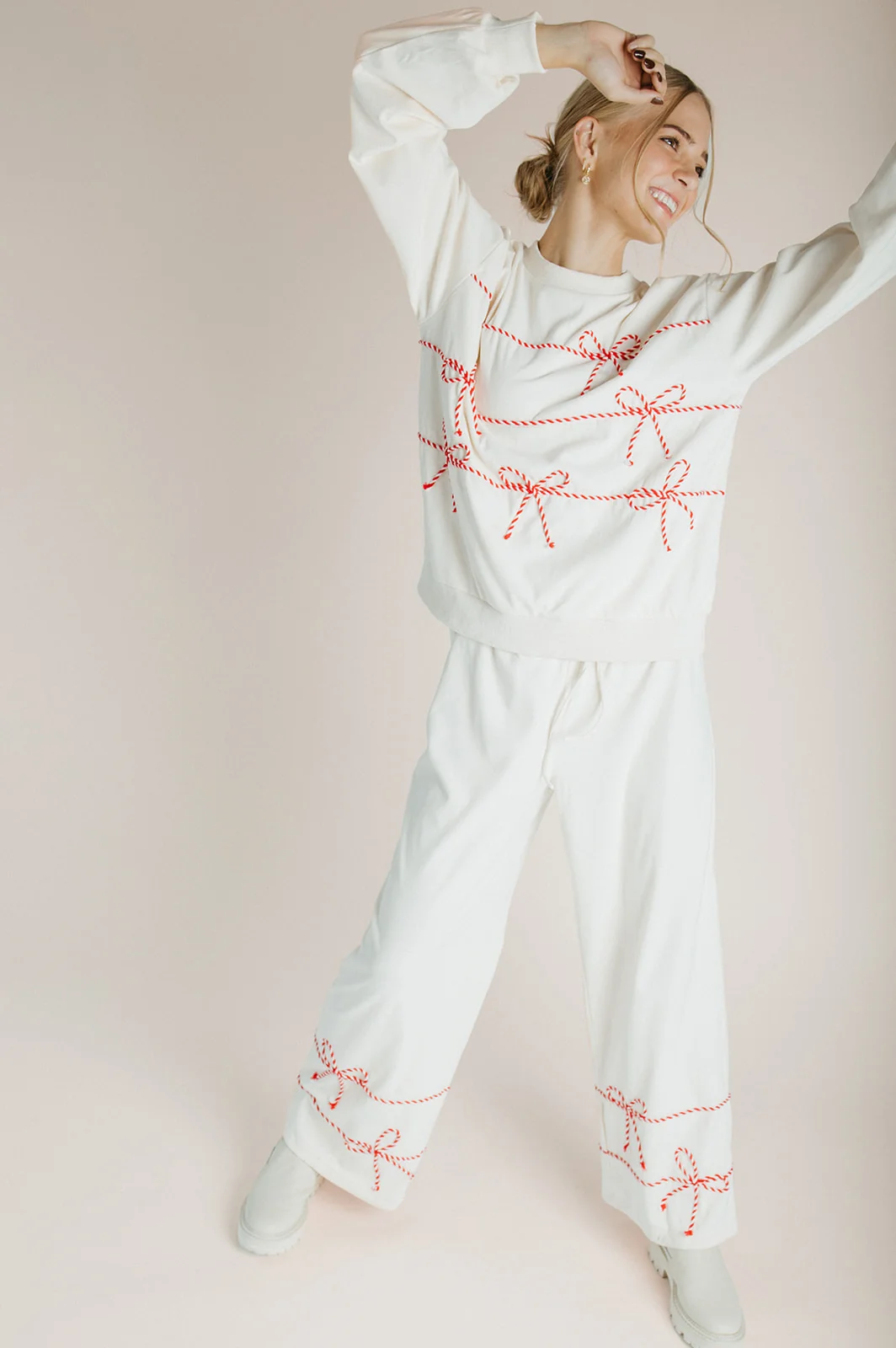 The Torgerson Relaxed Straight Leg Pant in Cream - Image 5