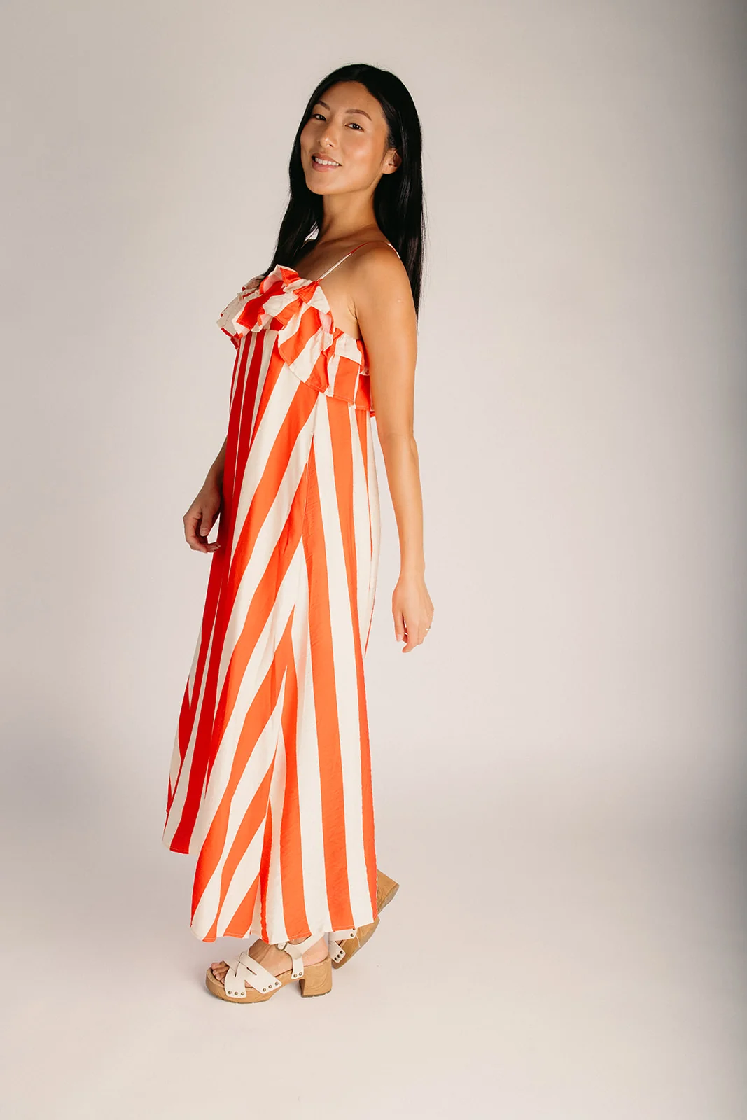 The Verizzi Maxi Tank Dress in Red Stripe - Image 4