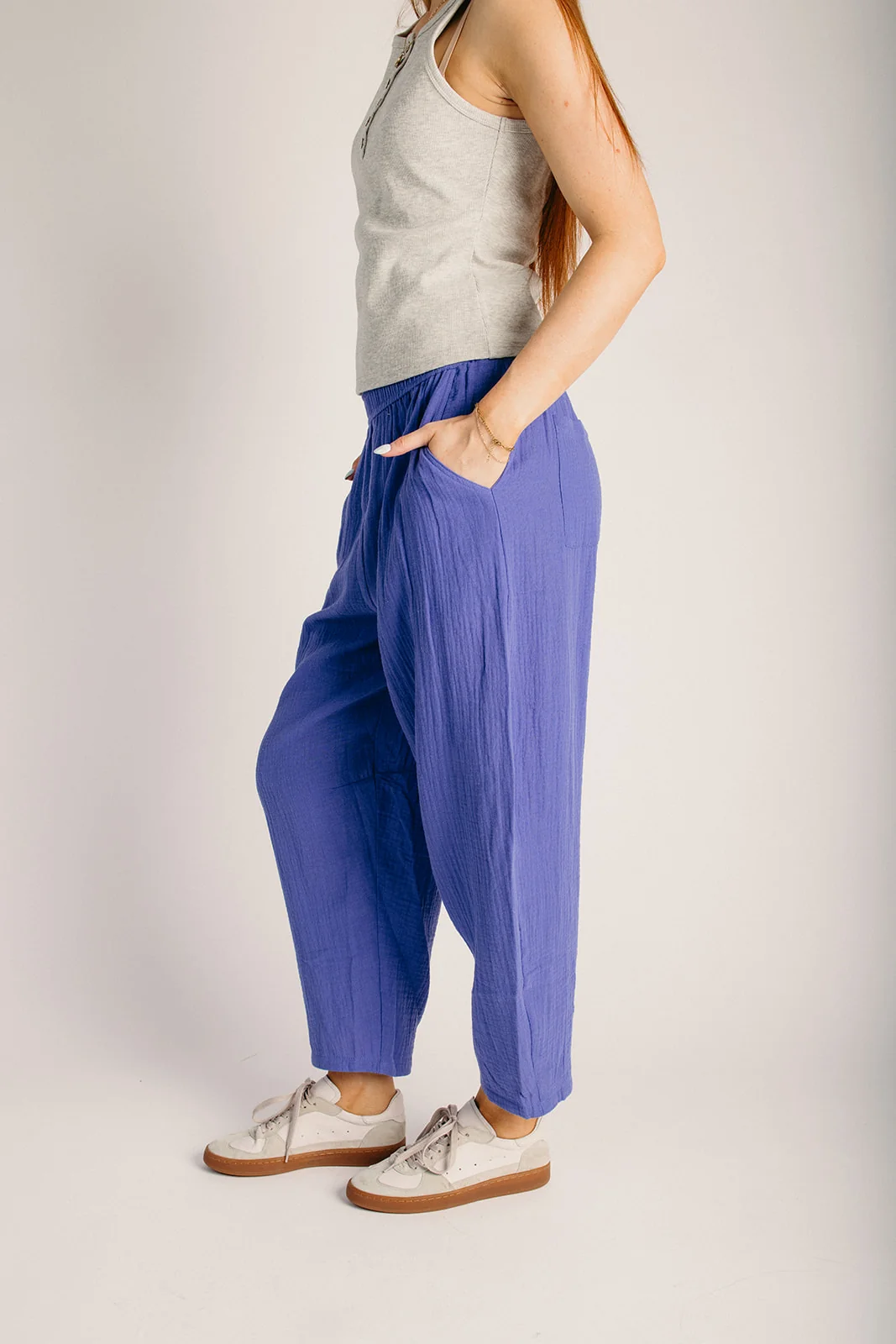 The Victoria Star Button-Up Tank in Heather Grey - Image 15